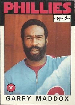 1986 O-Pee-Chee Baseball Cards 362     Garry Maddox